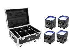 Eurolite Set 4x AKKU IP UP-4 QCL Spot QuickDMX + Case with charging function