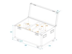 RoadingerFlightcase 2x THA-250F