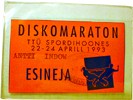 DISKOMARATON '93  (22-24. aprill, TTÜ Spordihoone)