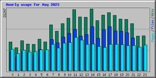 Hourly usage for May 2023